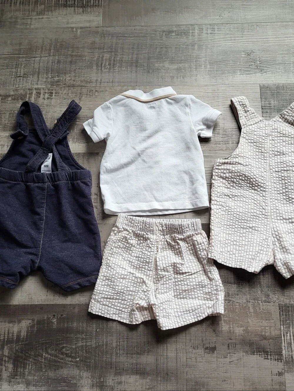 Baby Boy Clothing Lot 12-18 Months Jumpsuit Polo Shorts Matching Set Little Me